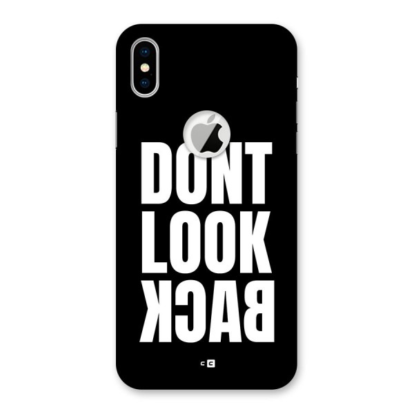 Dont Look Back Back Case for iPhone X Logo Cut
