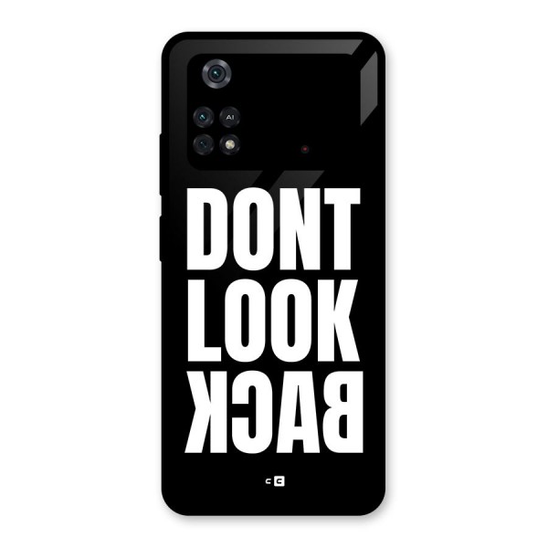 Dont Look Back Glass Back Case for Poco M4 Pro 4G