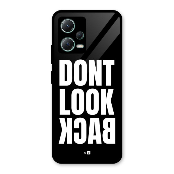 Dont Look Back Glass Back Case for Poco X5