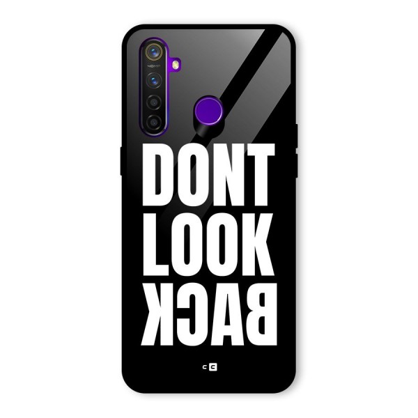 Dont Look Back Glass Back Case for Realme 5 Pro