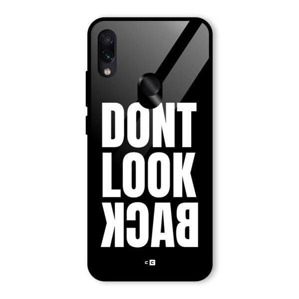 Dont Look Back Glass Back Case for Redmi Note 7S