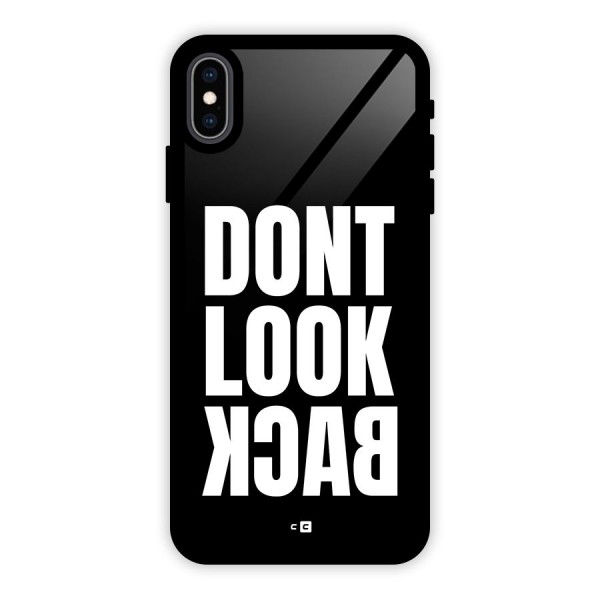 Dont Look Back Glass Back Case for iPhone XS Max