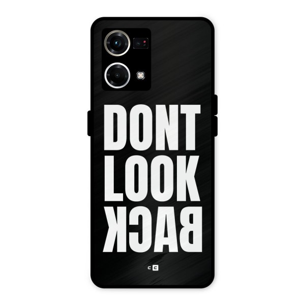 Dont Look Back Metal Back Case for Oppo F21s Pro 4G