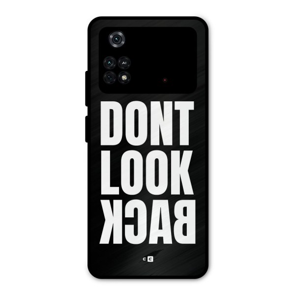 Dont Look Back Metal Back Case for Poco M4 Pro 4G