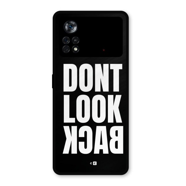 Dont Look Back Metal Back Case for Poco X4 Pro 5G