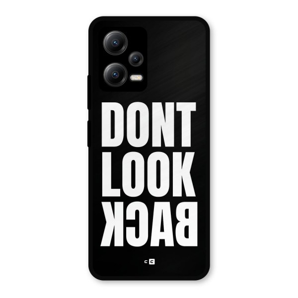 Dont Look Back Metal Back Case for Poco X5