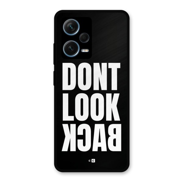 Dont Look Back Metal Back Case for Redmi Note 12 Pro Plus 5G