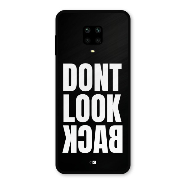 Dont Look Back Metal Back Case for Redmi Note 9 Pro Max