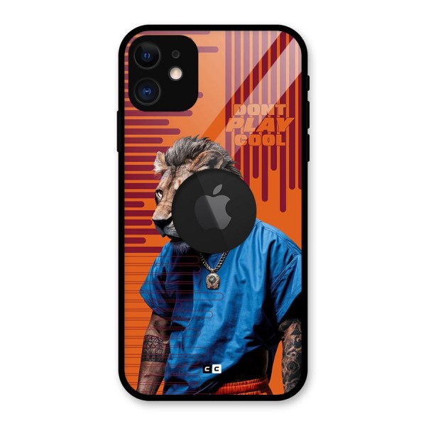 Dont Play Cool Glass Back Case for iPhone 11 Logo Cut