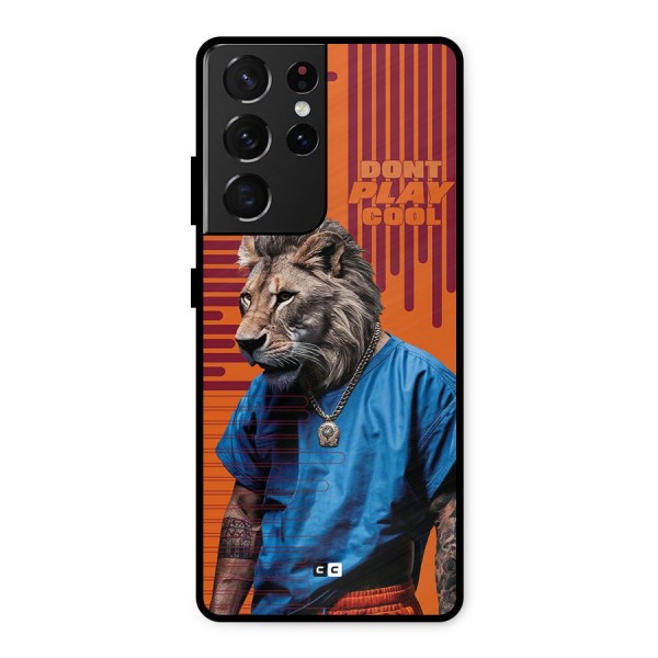 Dont Play Cool Metal Back Case for Galaxy S21 Ultra 5G