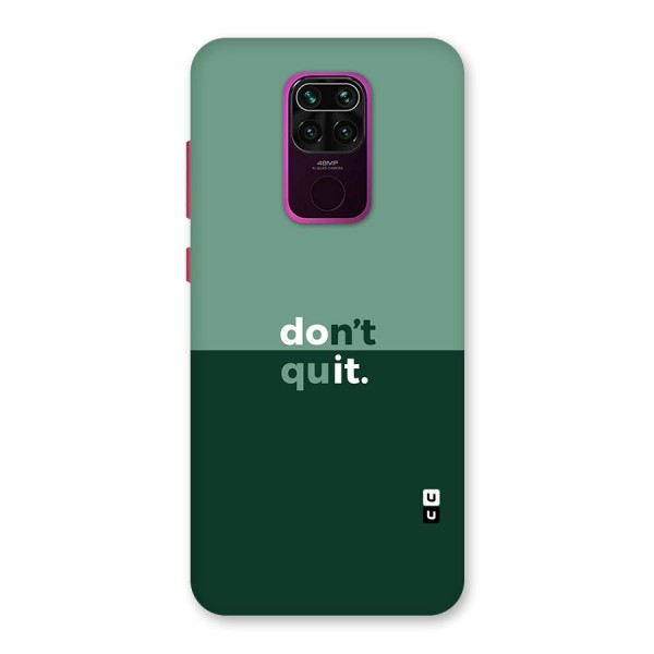 Dont Quit Do It Back Case for Redmi Note 9