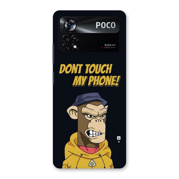 Dont Touch My Phone Back Case for Poco X4 Pro 5G