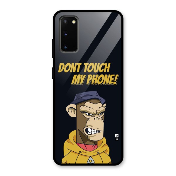 Dont Touch My Phone Glass Back Case for Galaxy S20