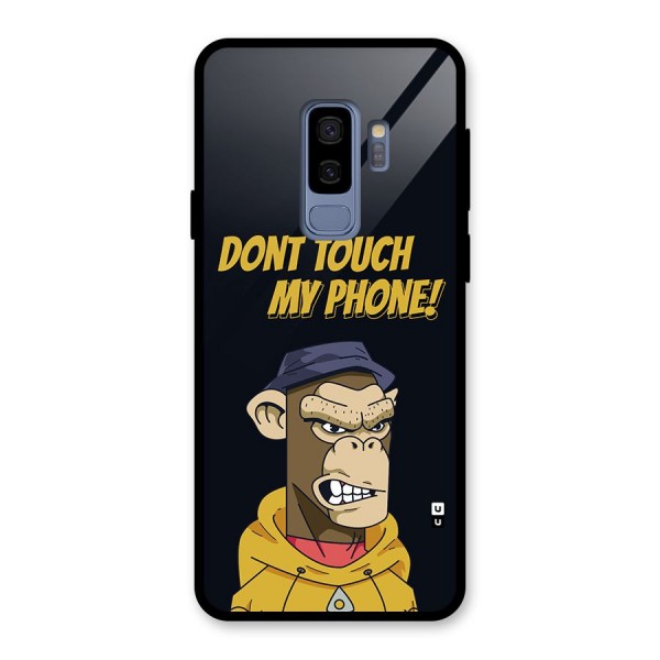 Dont Touch My Phone Glass Back Case for Galaxy S9 Plus