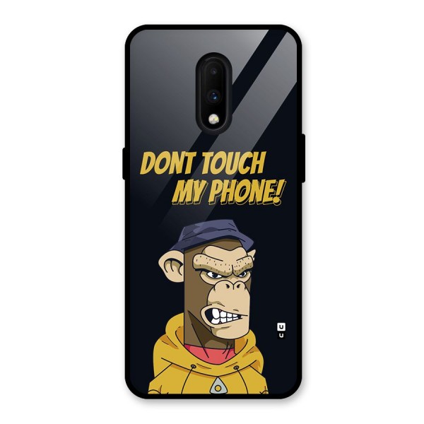 Dont Touch My Phone Glass Back Case for OnePlus 7