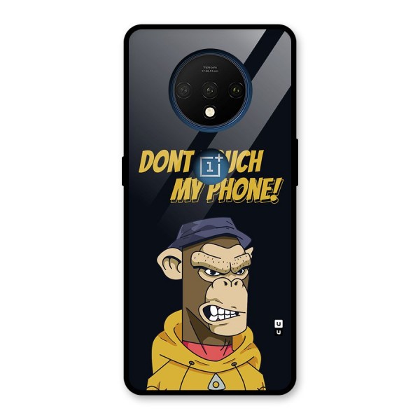 Dont Touch My Phone Glass Back Case for OnePlus 7T