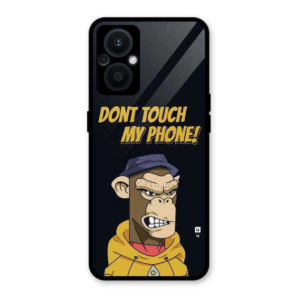 Dont Touch My Phone Glass Back Case for Oppo F21s Pro 5G