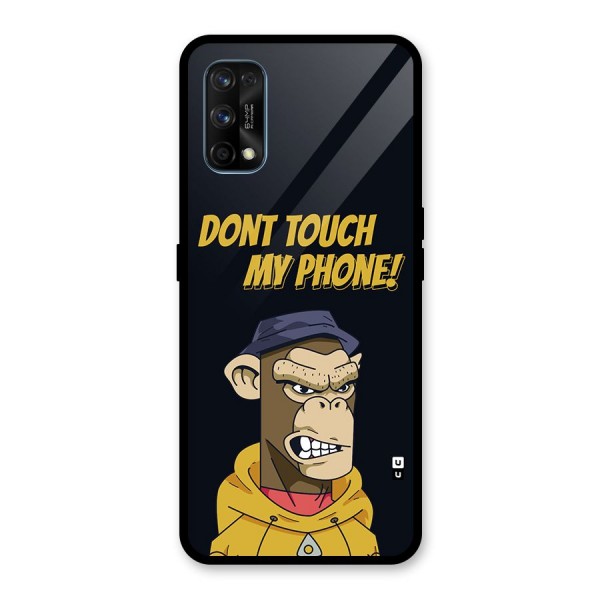 Dont Touch My Phone Glass Back Case for Realme 7 Pro