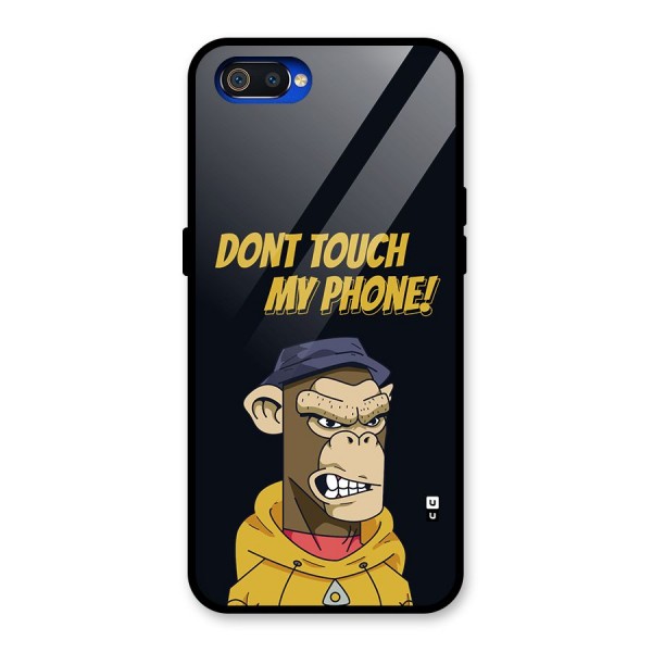 Dont Touch My Phone Glass Back Case for Realme C2