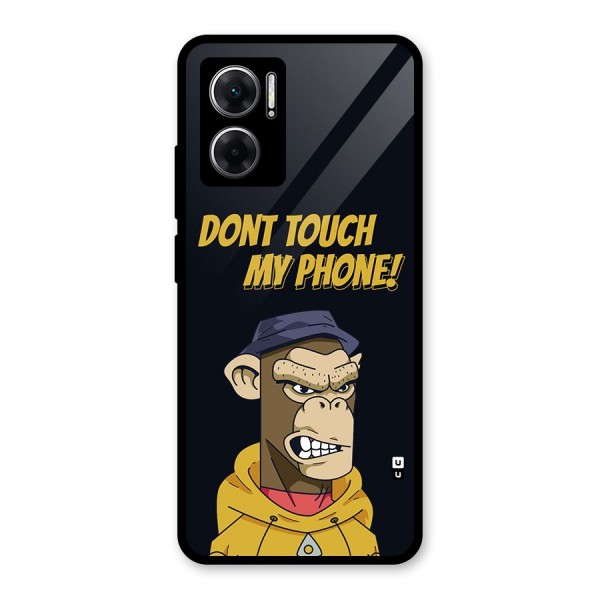 Dont Touch My Phone Glass Back Case for Redmi 11 Prime 5G
