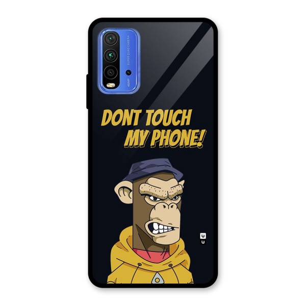 Dont Touch My Phone Glass Back Case for Redmi 9 Power