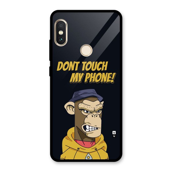Dont Touch My Phone Glass Back Case for Redmi Note 5 Pro
