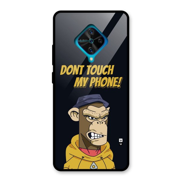 Dont Touch My Phone Glass Back Case for Vivo S1 Pro