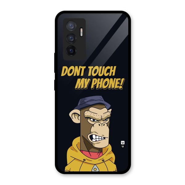 Dont Touch My Phone Glass Back Case for Vivo V23e