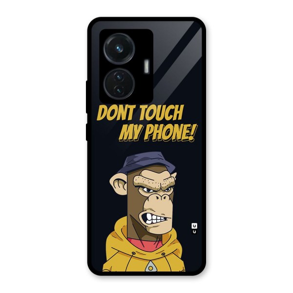 Dont Touch My Phone Glass Back Case for iQOO Z6 44W