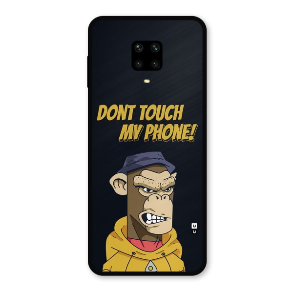 Dont Touch My Phone Metal Back Case for Redmi Note 9 Pro Max