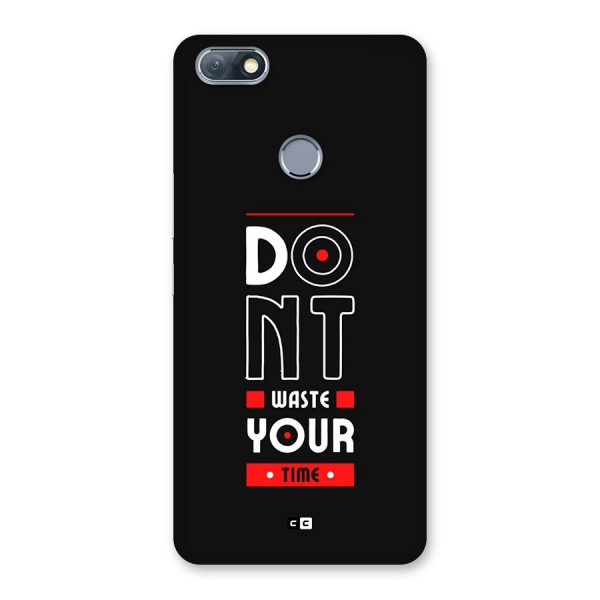 Dont Waste Time Back Case for Infinix Note 5