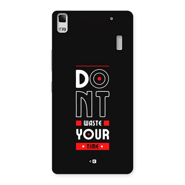 Dont Waste Time Back Case for Lenovo K3 Note