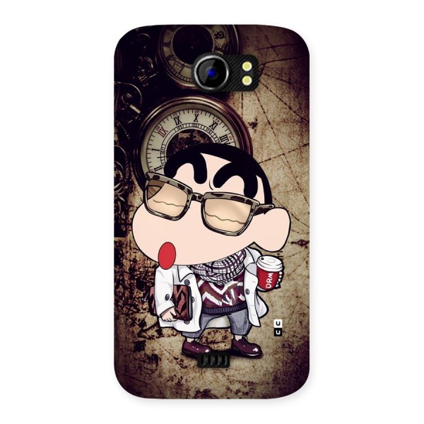 Dope Shinchan Back Case for Canvas 2 A110
