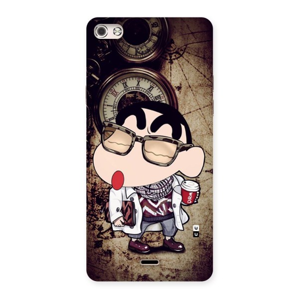 Dope Shinchan Back Case for Canvas Silver 5