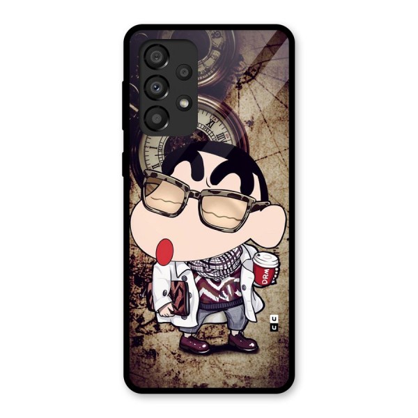 Dope Shinchan Glass Back Case for Galaxy A33 5G