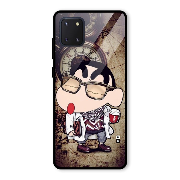 Dope Shinchan Glass Back Case for Galaxy Note 10 Lite