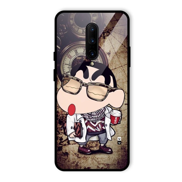 Dope Shinchan Glass Back Case for OnePlus 7 Pro
