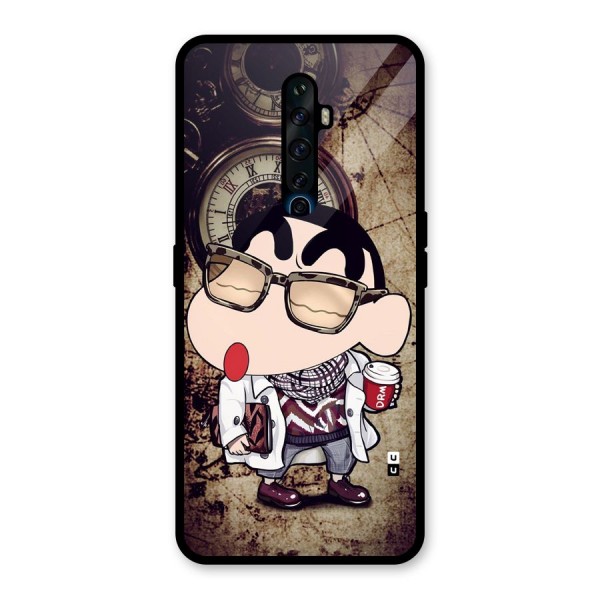 Dope Shinchan Glass Back Case for Oppo Reno2 F