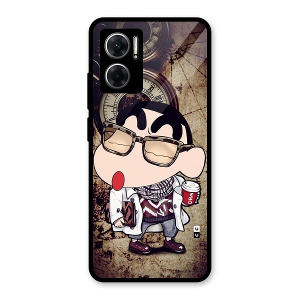 Dope Shinchan Glass Back Case for Redmi 11 Prime 5G