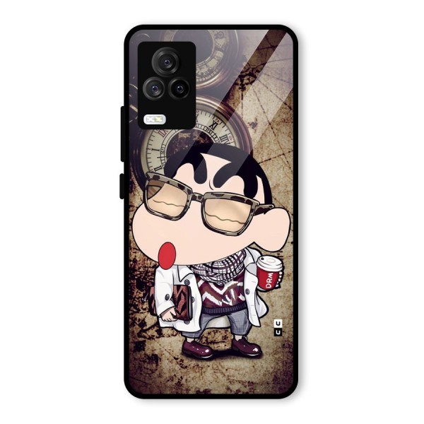 Dope Shinchan Glass Back Case for Vivo iQOO 7 Legend 5G