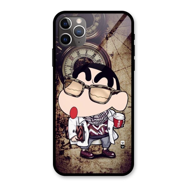 Dope Shinchan Glass Back Case for iPhone 11 Pro Max