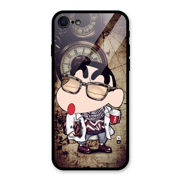 Dope Shinchan Glass Back Case for iPhone 7