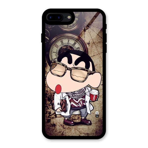 Dope Shinchan Glass Back Case for iPhone 7 Plus