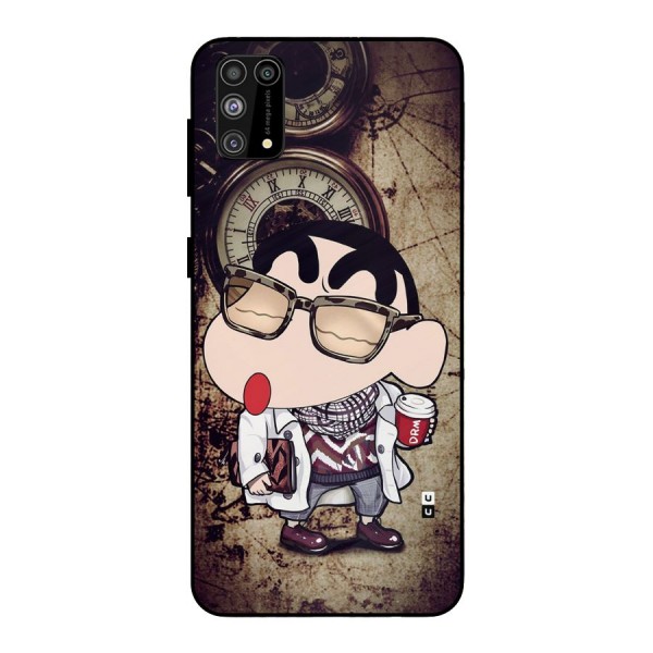 Dope Shinchan Metal Back Case for Galaxy F41