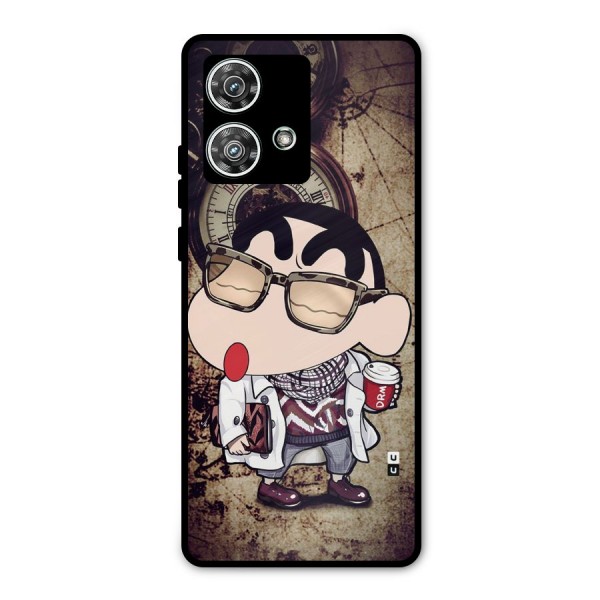 Dope Shinchan Metal Back Case for Motorola Edge 40 Neo