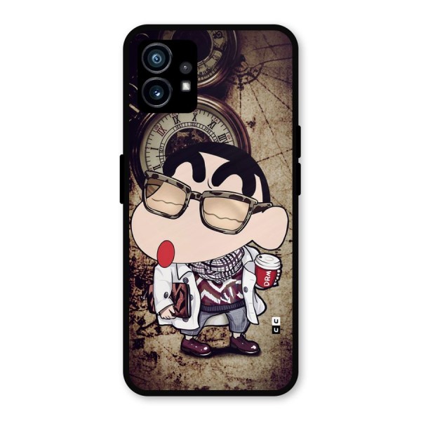 Dope Shinchan Metal Back Case for Nothing Phone 1