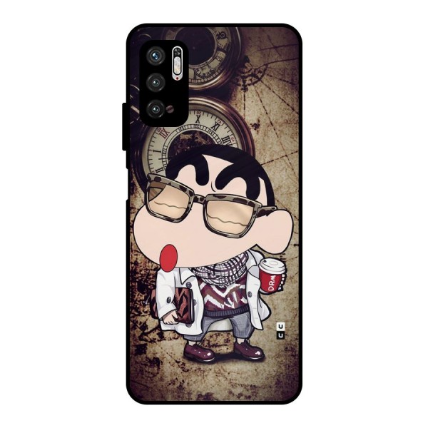 Dope Shinchan Metal Back Case for Poco M3 Pro 5G