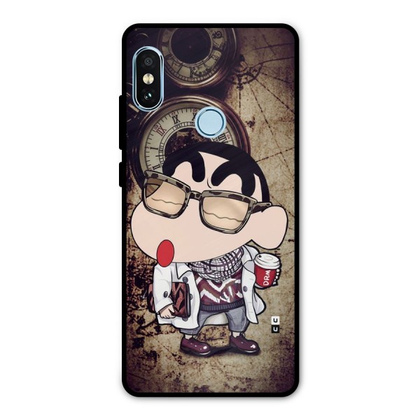 Dope Shinchan Metal Back Case for Redmi Note 5 Pro