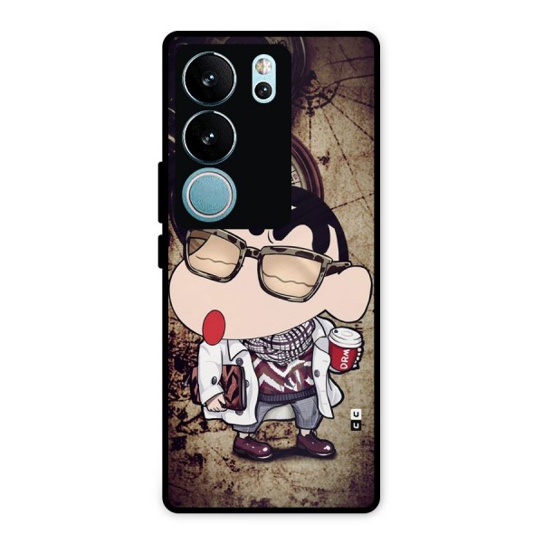 Dope Shinchan Metal Back Case for Vivo V29