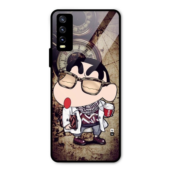 Dope Shinchan Metal Back Case for Vivo Y20t